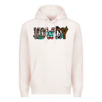 Pale Pink howdy Premium Hoodie - CowhideDigitalArt