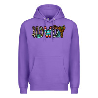 Purple howdy Premium Hoodie - CowhideDigitalArt