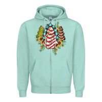 Seafoam little debbie tree cakes sunflower gemstone Zipper Hoodie - JahusDesignShop