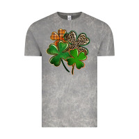 Cloud Rock leopard shamrock Vintage Tee - FaDigitalArtStudio