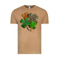Vintage Camel leopard shamrock Vintage Tee - FaDigitalArtStudio
