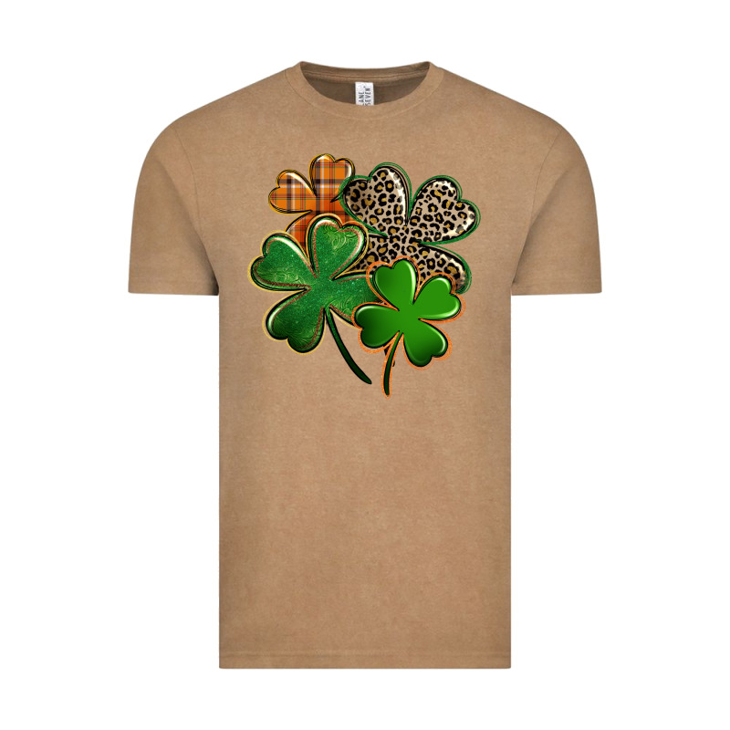 Leopard Shamrock Vintage Tee by FaDigitalArtStudio | Teevron