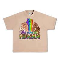 Burro We Are All Human Urban Heavy Tee - BundleAndBundleShop