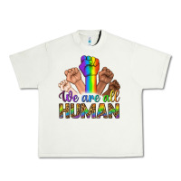 Pistachio We Are All Human Urban Heavy Tee - BundleAndBundleShop