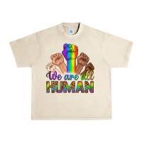 Sandshell We Are All Human Urban Heavy Tee - BundleAndBundleShop