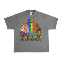 Tornado We Are All Human Urban Heavy Tee - BundleAndBundleShop