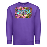 Purple this i̇ss what a wwarrior looks like Premium Sweatshirt - JahusDesignShop