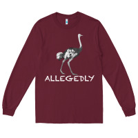 Burgundy allegedly Long Sleeve Tee - Bettercallsaul