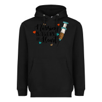 Black nursing i̇s a work of heart Heavyweight Hoodie - JahusDesignShop