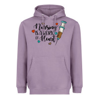 Lavender nursing i̇s a work of heart Heavyweight Hoodie - JahusDesignShop