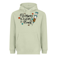 Matcha nursing i̇s a work of heart Heavyweight Hoodie - JahusDesignShop