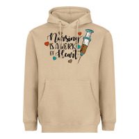 Mushroom nursing i̇s a work of heart Heavyweight Hoodie - JahusDesignShop
