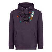 Plum nursing i̇s a work of heart Heavyweight Hoodie - JahusDesignShop