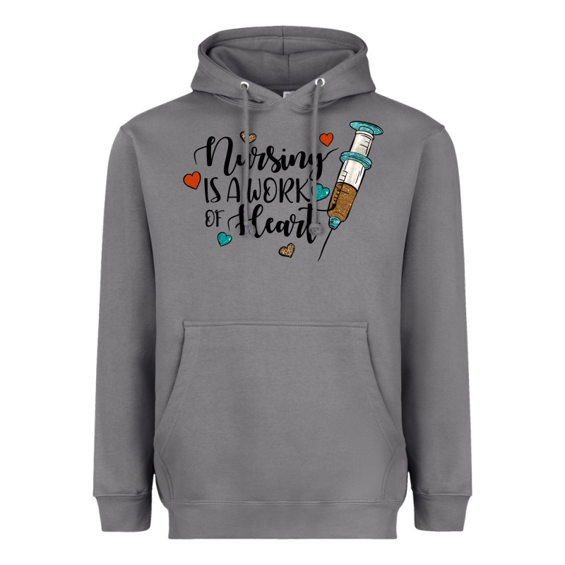 Nursing İs A Work Of Heart Heavyweight Hoodie by JahusDesignShop | Teevron