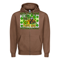 Chestnut a little dirt never hurt st patrick s bulldozer Zipper Hoodie - JahusDesignShop