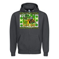 Smoke a little dirt never hurt st patrick s bulldozer Zipper Hoodie - JahusDesignShop