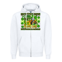 White a little dirt never hurt st patrick s bulldozer Zipper Hoodie - JahusDesignShop