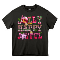 Asphalt jolly happy joyful pink christmas Heavy Core Tee - CowGirlArtShop