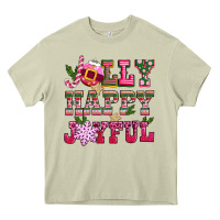 Mossy jolly happy joyful pink christmas Heavy Core Tee - CowGirlArtShop
