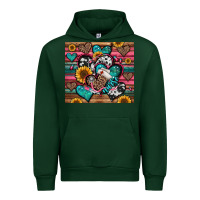 Forest Green nurse hearts Urban Hoodie - Jasminsmagicworld