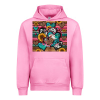Fuchsia Pink nurse hearts Urban Hoodie - Jasminsmagicworld