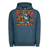 Pigment Midnight Navy nurse hearts Urban Hoodie - Jasminsmagicworld