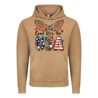 Vintage Camel Western God Bless The USA 4th of July Vintage Hoodie - LillyAllenDesigns