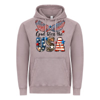 Vintage Zinc Western God Bless The USA 4th of July Vintage Hoodie - LillyAllenDesigns
