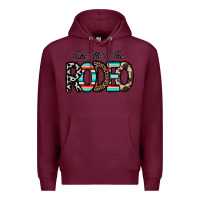Burgundy take me to the rodeo Premium Hoodie - CowhideDigitalArt