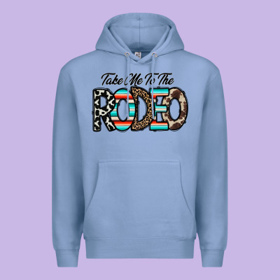 Take Me To The Rodeo Premium Hoodie Designed By Cowhidedigitalart