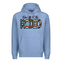 Colony Blue take me to the rodeo Premium Hoodie - CowhideDigitalArt