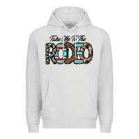 Dove Grey take me to the rodeo Premium Hoodie - CowhideDigitalArt