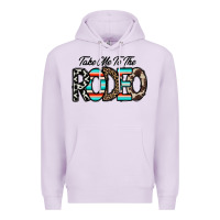 Lilac take me to the rodeo Premium Hoodie - CowhideDigitalArt