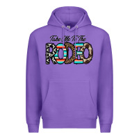 Purple take me to the rodeo Premium Hoodie - CowhideDigitalArt