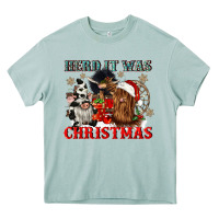 Arona herd it was christmas Heavy Core Tee - CowGirlArtShop