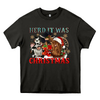 Asphalt herd it was christmas Heavy Core Tee - CowGirlArtShop