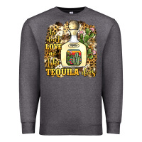 Charcoal Heather he don't love me like tequila does Premium Sweatshirt - JahusDesignShop
