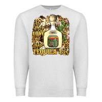 Oatmeal Heather he don't love me like tequila does Premium Sweatshirt - JahusDesignShop