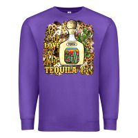 Purple he don't love me like tequila does Premium Sweatshirt - JahusDesignShop