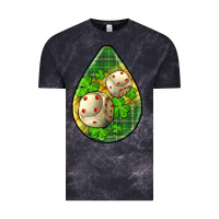 Cloud Black st.patrick's teardrop earrings Vintage Tee - FaDigitalArtStudio