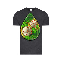 Vintage Black st.patrick's teardrop earrings Vintage Tee - FaDigitalArtStudio