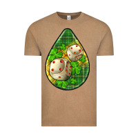 Vintage Coffee st.patrick's teardrop earrings Vintage Tee - FaDigitalArtStudio