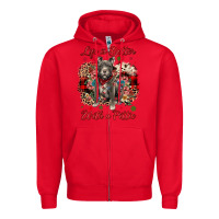 Red Christmas life is better with a pittie Zipper Hoodie - JahusDesignShop