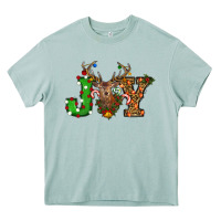 Arona Christmas Joy Reindeer Heavy Core Tee - RanaPortraitStore