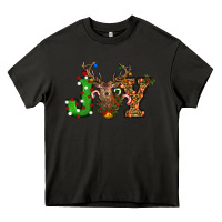 Asphalt Christmas Joy Reindeer Heavy Core Tee - RanaPortraitStore