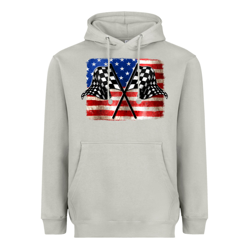 American Racing Flag Heavyweight Hoodie by JahusDesignShop | Teevron
