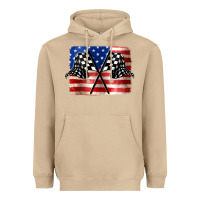Mushroom American Racing Flag Heavyweight Hoodie - JahusDesignShop