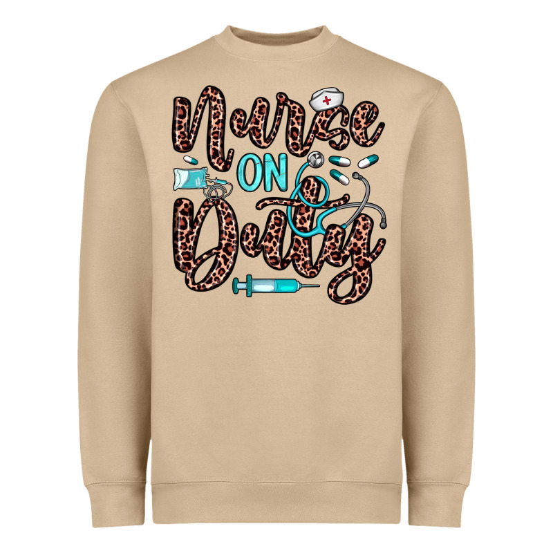 Nurse On Duty Heavyweight Sweatshirt by JahusDesignShop | Teevron