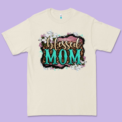 Blessed Mom Premium Tee Designed By Oliviacreatesart