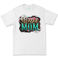 White blessed mom Premium Tee - OliviaCreatesArt